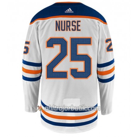 Män Ishockey Edmonton Oilers Tröja DARNELL NURSE 25 Adidas Vit Authentic
